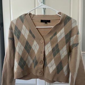 Argyle sweater.